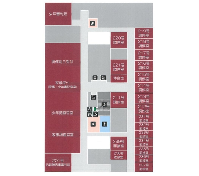 図版：2階案内図