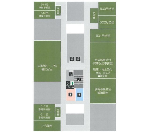 図版：5階案内図