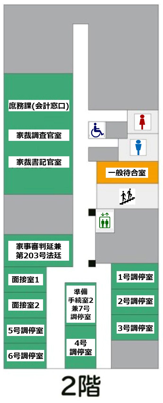 図版：2階案内図