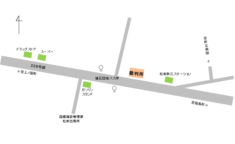 函館家庭裁判所松前出張所 松前簡易裁判所 裁判所