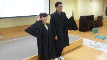 写真：裁判官による裁判員制度訪問説明会