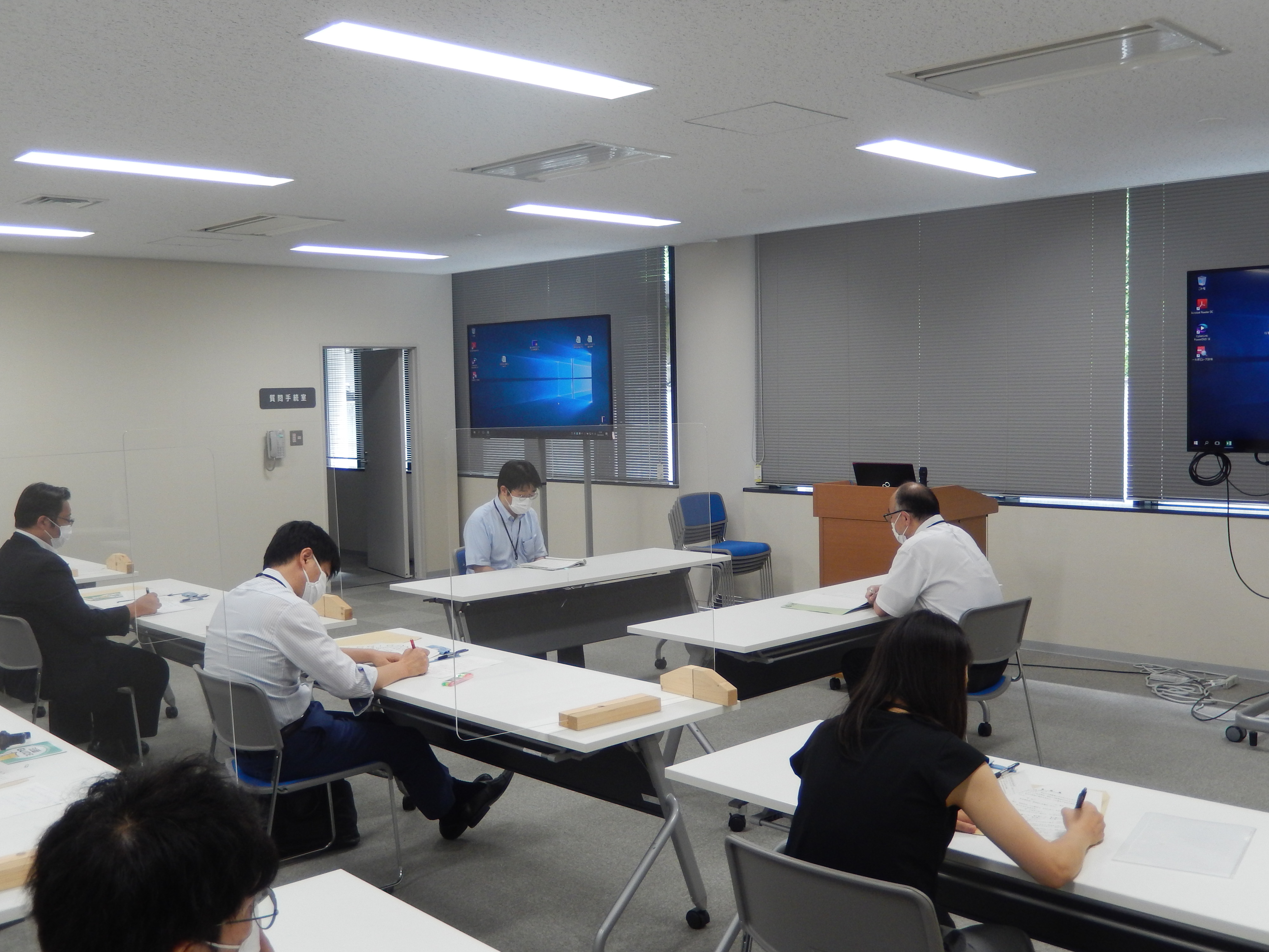個別面談実演の様子