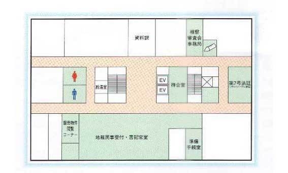 図版：3階の窓口案内