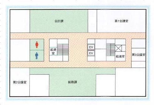 図版：釧路地方裁判所 5階の窓口案内