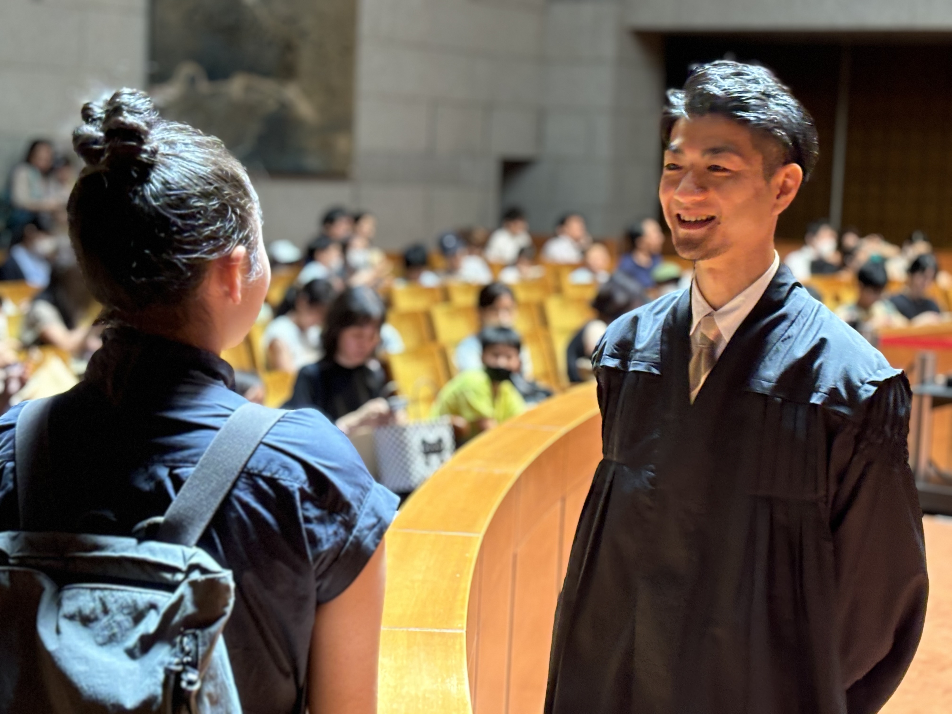写真：裁判官への質問コーナー