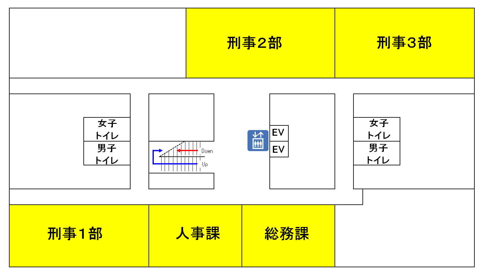 図版：本館4階の窓口案内