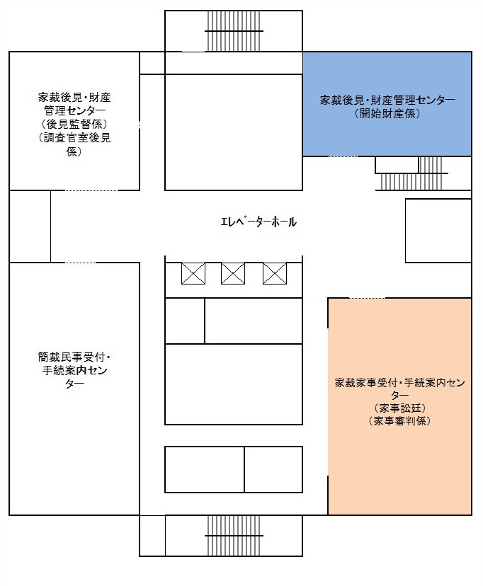 図版：1階の窓口案内