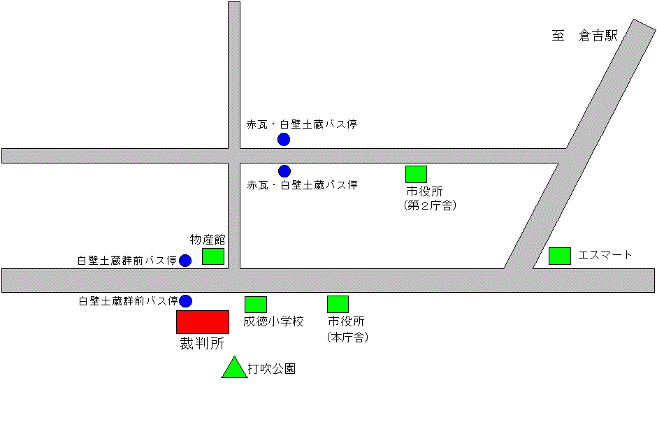 所在地図（倉吉支部）