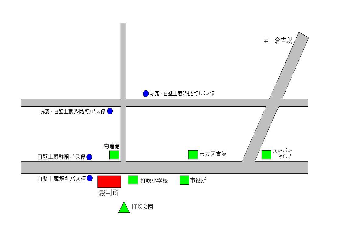 所在地図（倉吉支部）
