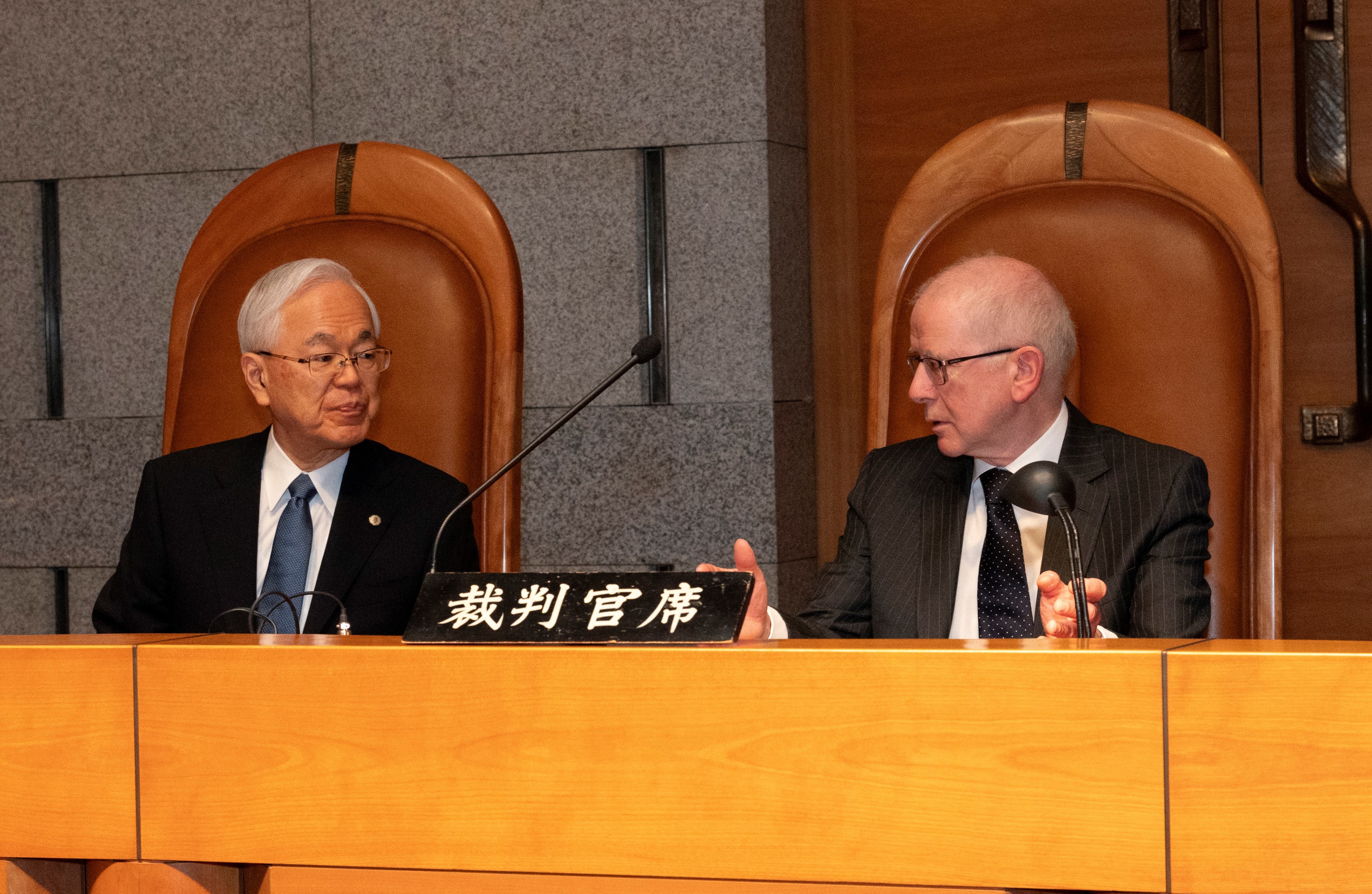 英国最高裁長官の訪問
