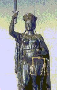 画像：ブロンズ像「正義」