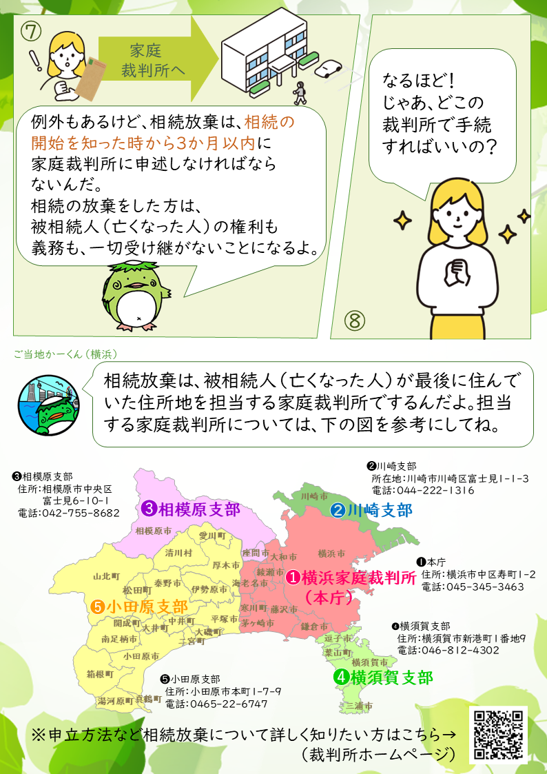 横浜家裁の憲法週間行事の広報紙2枚目です。
